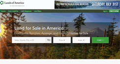 Desktop Screenshot of landsofamerica.com